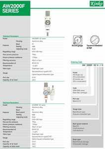 Regulador de Filtro Neumático <span class=keywords><strong>KINKO</strong></span> 1/4" G1/4, Unidad de Tratamiento de Fuente de Aire con Válvula Reductora de Presión de Aire con Drenaje Manual/Automático - Product Image 2