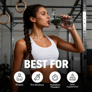 Botella Mezcladora Ergonómica de Primera Calidad para Bebidas Deportivas y Batidos Sustitutivos de Comidas - Product Image 5