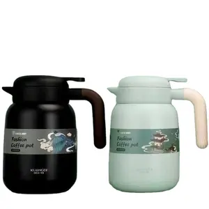 1300ml/1700ml digital temperature display stainless steel vacuum tea & coffee pot