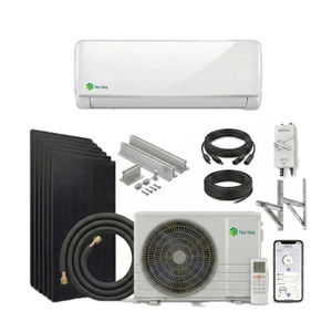 Climatisation solaire 24000 BTU, climatisation solaire hybride, climatiseur à onduleur, type mural, panneau solaire à entraînement direct pour la maison - Product Image 1