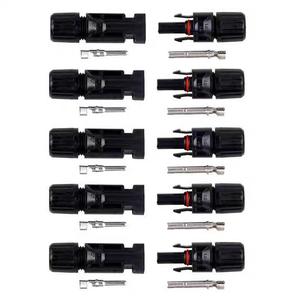 Connecteurs de câbles solaires CC mâles et femelles pour systèmes de panneaux solaires photovoltaïques, connecteurs à courant continu confortables - Product Image 1