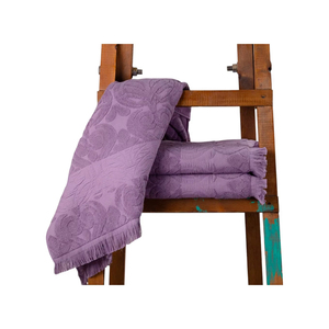 Lujosas toallas de algodón Jacquard con patrón geométrico de secado rápido Spa Ritual Essentials - Product Image 1