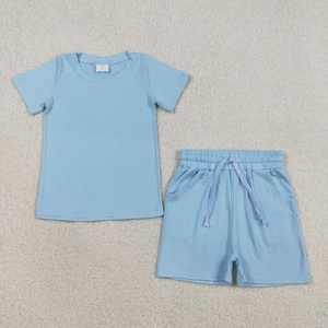 Conjuntos de Pijamas para Bebés con Estampado a Juego para Hermanos, Camisetas de Manga Corta con Bolsillos y Pantalones Cortos, Seda de Leche/Algodón - Product Image 2