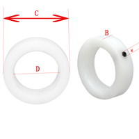 Éléments de serrage pour colliers d'arbre POM manchon d'arbre de retenue anneau de poussée anneau de gorge collier de gorge anneaux d'arrêt à manchon fixe en stock