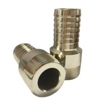 Tornillo de lengüeta para manguera de acero inoxidable 304 316 de gran tamaño, adaptador reductor de manguera, pezón con rosca macho G3/4