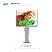 Afficheur LED P4 extérieur étanche IP65 pour autoroute, grand écran totem 4x3m, luminosité élevée 6500 nits, publicité