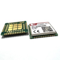 Modul SIM800C GSM/GPRS Quad-Band 850/900/1800/1900MHz Kecepatan Data 85.6kbps LCC 42Pin SMT untuk IoT/M2M