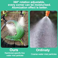 Système de refroidissement silencieux pour reptiles, pompe à brume pour reptiles, système de pulvérisation, buses de brumisation pour reptiles et humidificateur de terrarium