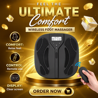 Stimulateur de circulation sanguine des pieds sans fil TENS & EMS, appareil de massage des pieds EMS pour soulager la douleur et réduire les gonflements