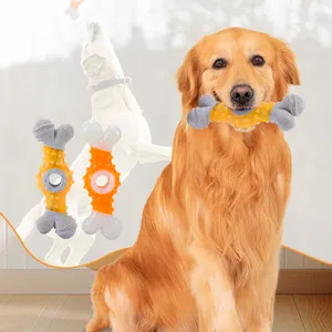 Factory Direct Sale Pet Chewing Dog Chew Toy Bone Flavor Pet Bone Shape Fiber Chew Toys