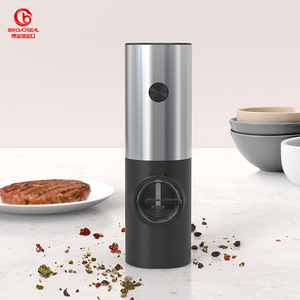 Molinillo de pimienta automático a batería Ecocoffee, Molinillo Eléctrico con luz indicadora, molinillo de grado alimenticio de Metal, sal, pimienta personalizada - Product Image 1