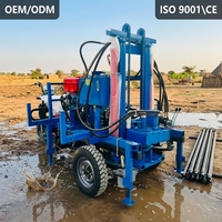 Foreuse de puits d'eau portable haute efficacité 200M, machine de forage de puits d'eau CE ISO9001