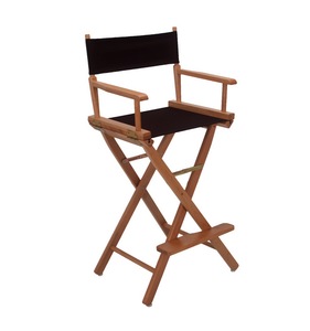 Chaise de camp de pelouse de directeur de maquillage de pieds hauts en bois de conception simple pour la pêche de plage et le tissu extérieur de meubles de jardin - Product Image 3