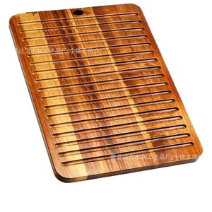 Alfombrilla Aislante de Calor de Madera de Acacia, Rectangular, Antideslizante, para Ollas y Sartenes, para Uso en Mesa - Product Image 2