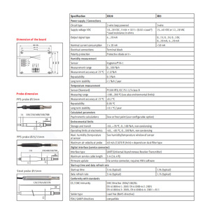 Sensor de Humedad Rotronic Serie XB20 0-100%HR Tiempo de Respuesta de 3.4s Uso Industrial - Product Image 1