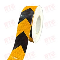 Fabricant de matériel PVC auto-adhésif Flèche de voiture réflecteur autocollant bande réfléchissante pour véhicule long