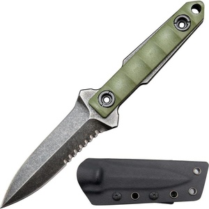 Cuchillo OEM Personalizado Portátil con Hoja Fija D2, Mango G10, Multifunción, Acero Inoxidable, 25mm de Ancho, HK DE025, para Camping, Supervivencia y Bricolaje - Product Image 4