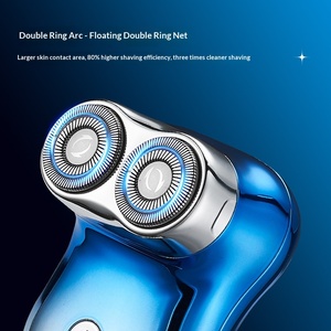 Rechargeable Mini Dual-<b>Head</b> Electric Shaver Waterproof Compact Travel Rotary <b>razor</b> Portable Pocket Size Shavers - Product Image 3