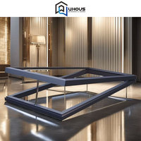 Fenêtres en verre d'alliage d'aluminium de haute qualité ouverture verticale fenêtre de toit pivotante chaîne en aluminium lucarne élévatrice avec télécommande