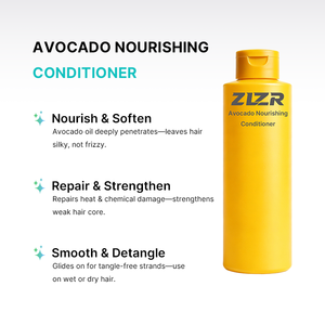 ชุดแชมพูและครีมนวดผมอะโวคาโด ZLZR - ซ่อมแซมผมเสีย ลดรังแค ควบคุมความมัน และบำรุงด้วยสูตรเจล - Product Image 2