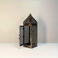 Lanterne en fer forgé européenne, style vintage rétro, porte-bougie fait main, écologique, décoration de Noël pour la maison, marque