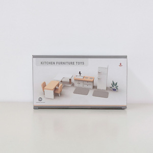 Piccoli dettagli mobili in legno in miniatura per la casa delle bambole per bambini la <span class=keywords><strong>cucina</strong></span> della ragazza e gli scenari di gioco di cibo giocattoli da costruzione di casa - Product Image 1