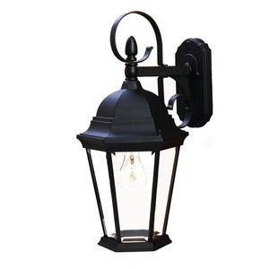 Luce da parete per esterni HMS XL altalena nera opaca - Product Image 1