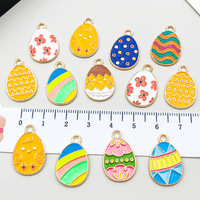 Nouveauté 2026 : Breloques créatives en acier inoxydable plaqué or pour la fabrication de bijoux DIY, pendentifs œufs de Pâques, accessoires de bijouterie, cadeaux mignons
