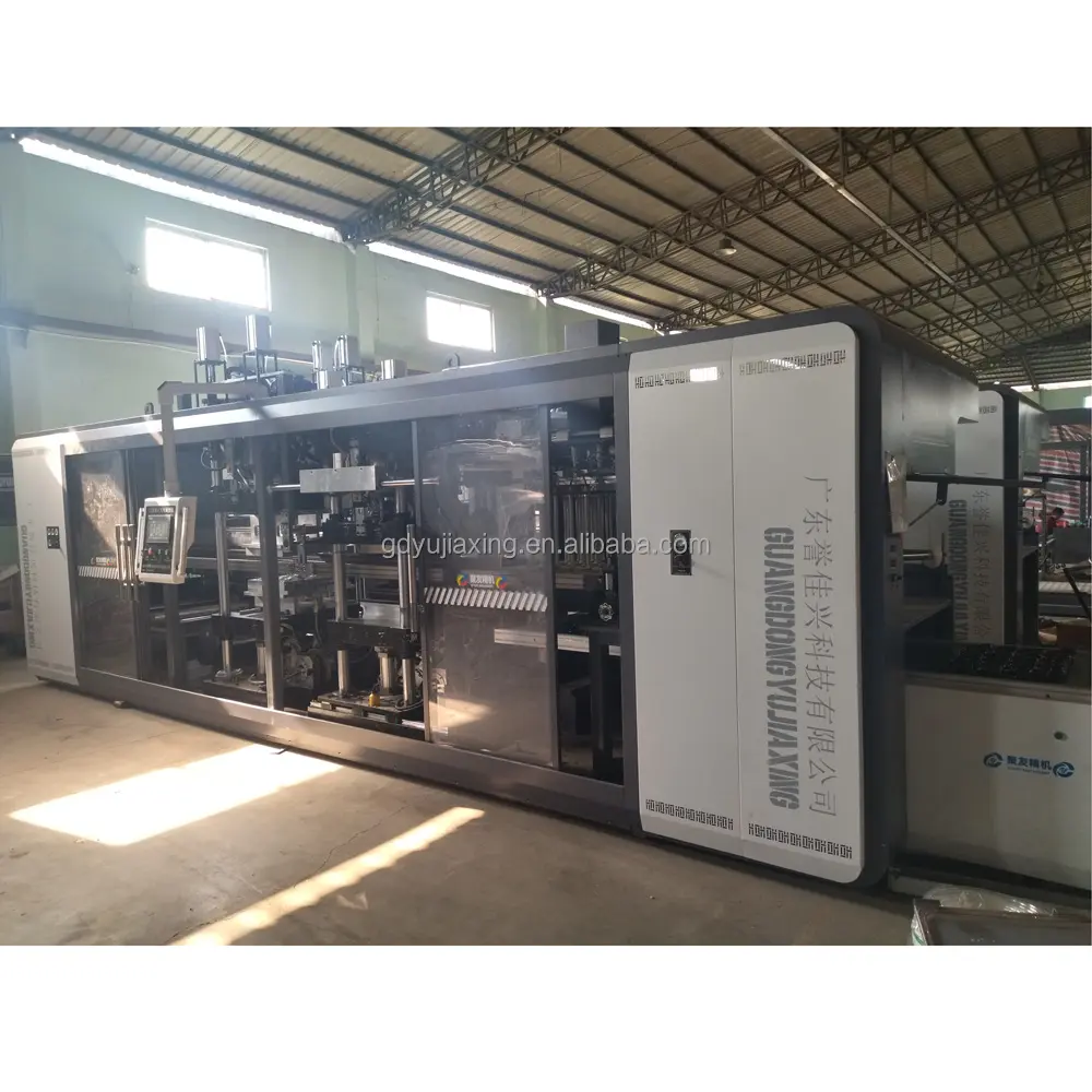 JD68 Yujiaxing Three Station High Speed Plastic Thermoforming Machine Thermoformer