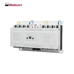 Professional Safety Controller Flame Protection 3P 4P 440V 1600A End CB Level ATS Dual Power Automatic Transfer Switch