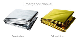 <span class=keywords><strong>Manta</strong></span> Portátil de Emergencia Térmica de Doble Cara Plateada 130x210cm para Supervivencia y Primeros Auxilios al Aire Libre - Product Image 4