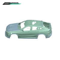 Aulena Dry Carbon Front Splitter Juego de entrada de aire frontal Falda lateral Alerón trasero para maletero Coche Parachoques trasero Alas Kit de carrocería para BMW X6