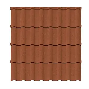 China supplier black and white stone roof tiles classical color stone coated metal roofing tiles