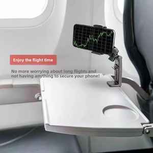 Support de téléphone pliable pour <span class=keywords><strong>avion</strong></span>, support universel pour tablette de repas d'<span class=keywords><strong>avion</strong></span>, support pour vol, train, bureau, accessoire de voyage - Product Image 3