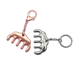 Mini Kit de Massage des Méridiens Portable en Métal – Outils Gua Sha Multifonctionnels pour Tête et Visage, Design Porte-clés, Trousse de Beauté - Product Image 6