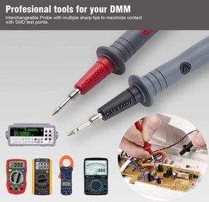 Multimeter-Diagnose werkzeuge <span class=keywords><strong>Test</strong></span> punkt Sonden kabel Kit CAT III 1000V & CAT IV 600V Mit Krokodil klemmen mit Gewinde - Product Image 5