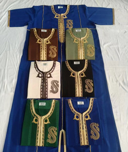 CCY-Jalabiya ملابس إسلامية تطريز العباءات المغربية مصمم مسلم سعودي قفطان طويل ثوب للرجال - Product Image 1