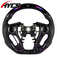 Accessoires de voiture, volant personnalisé en cuir et fibre de carbone pour Honda Accord 9e génération Coupé Sport Odyssey Civic 2012-2017