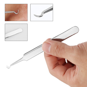 Stainless Steel Acne Needle Kit 6 Piece Set With Mirror For Face Blackhead Remover Tool - Product Image 2