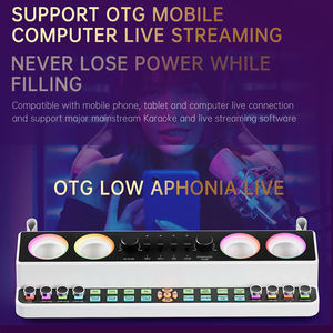 Kit d'équipement de studio Enregistrement professionnel USB Live Stream Interface Audio Changeur de voix Carte son Carte son <span class=keywords><strong>Tik</strong></span> <span class=keywords><strong>tok</strong></span> - Product Image 4