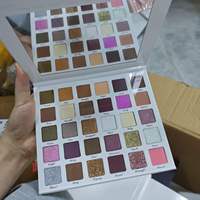 Palette de fards à paupières minéraux haute pigmentation, résistante à l'eau, personnalisable, sans cruauté, 30 couleurs, végétalienne, DIY, teint foncé, vente en gros, marque privée
