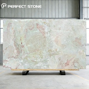 Lastra di Marmo Naturale PerfectStone <span class=keywords><strong>Monet</strong></span> Garden, Lucidata, Lussuosa, Verde Rosa, Grande Formato per Ville e Hotel di Alta Gamma - Product Image 2