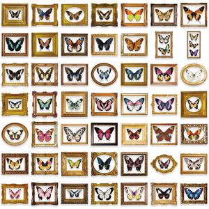 50 Uds. Etiquetas adhesivas de mariposa Retro PET transparentes troqueladas personalizadas <span class=keywords><strong>autoadhesivas</strong></span> e impermeables de PE transparente con Adhesivo de silicona - Product Image 6
