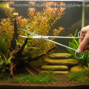Tijeras de acero inoxidable para acuario, Kit de tijeras para pecera plantada - Product Image 3