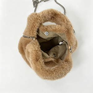 Soffice borsa in pelliccia di visone invernale <span class=keywords><strong>borse</strong></span> da donna morbide e calde catene da polso <span class=keywords><strong>borse</strong></span> a tracolla Mini pochette nuove - Product Image 3