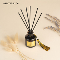 Diffuseur de parfum d'ambiance en verre 120 ml pour hôtel, bâtonnets diffuseurs à roseaux avec boîte d'emballage, vente en gros
