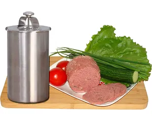 Machine à sandwich au jambon professionnelle en acier inoxydable faite <span class=keywords><strong>maison</strong></span> Machine à presser la viande manuelle pour le déjeuner avec thermomètre - Product Image 6