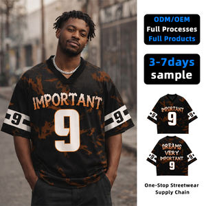 <b>Top</b> Ranking Men's Casual Hip Hop T-shirts Spandex/Polyester Knitted 200g Digital Printing Quick Dry OEM Service Custom <b>Patchwork</b> - Product Image 1