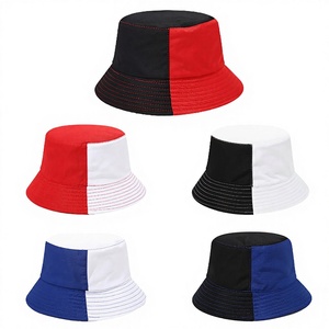 Nouveau Chapeau Bob Réversible Color-Block Unisexe en Coton 100% pour l'Été, Protection Solaire Décontractée en Extérieur, Logo Personnalisé, Idéal pour l'Export - Product Image 4