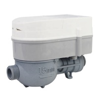 Compteur d'eau mécanique prépayé intelligent en plastique super résistant avec lecteur de carte IP68 OEM DN15-25